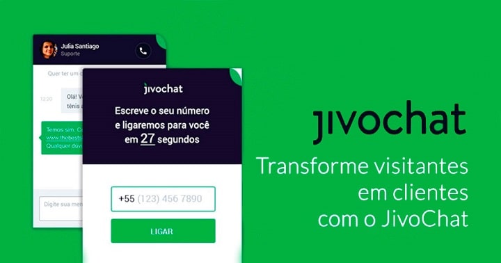 Transforme visitantes em clientes com o JivoChat