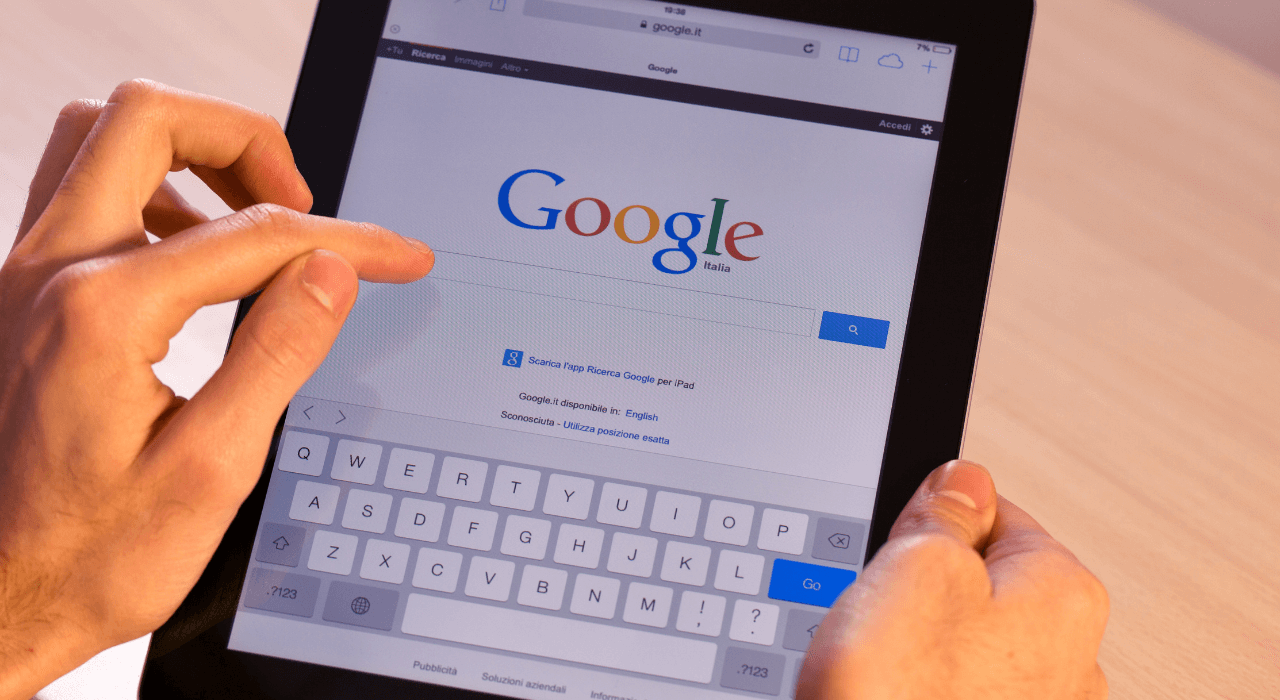 página de buscas do Google