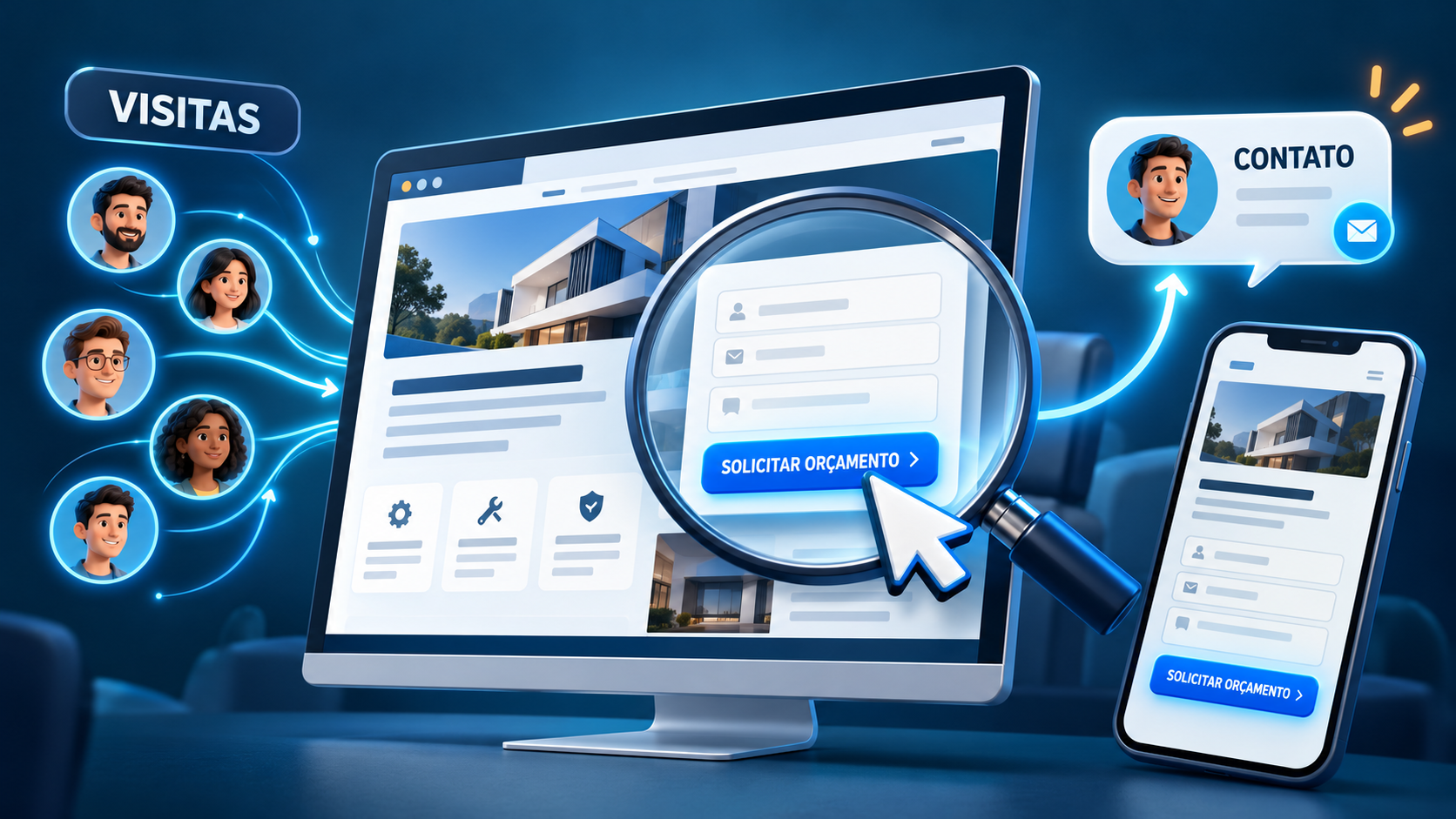 site não gera leads